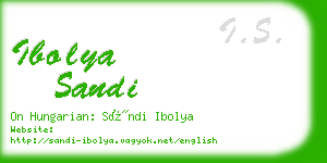 ibolya sandi business card